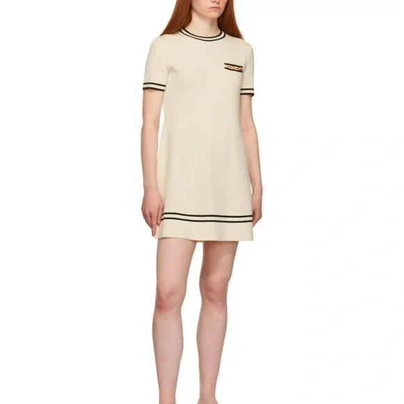 New Gucci Platform Rubber Slide Sandals in White